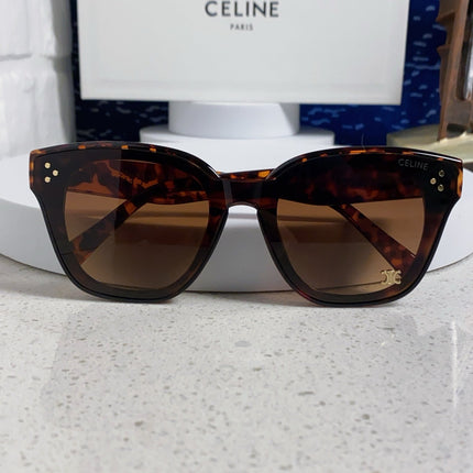 CELINE 26S SQUARE FRAME IN TORTOISESHELL ACETATE 496508