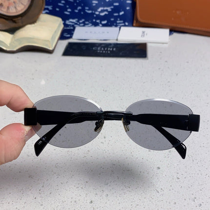 CELINE 26S RIMLESS OVAL FRAME IN METAL 493102