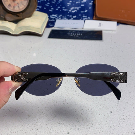 CELINE 26S RIMLESS OVAL FRAME IN METAL 493107