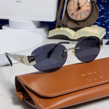 CELINE 26S RIMLESS OVAL FRAME IN METAL 493107