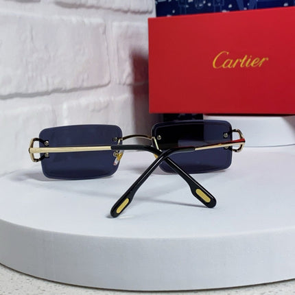 CARTIER 26S RIMLESS RECTANGULAR FRAME IN METAL 435997