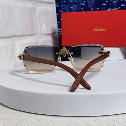 CARTIER 26S RIMLESS RECTANGULAR FRAME IN METAL 436005