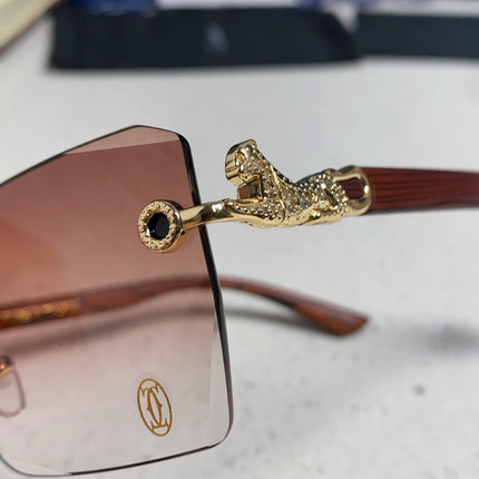 CARTIER 26S RIMLESS SQUARE FRAME IN METAL 439560