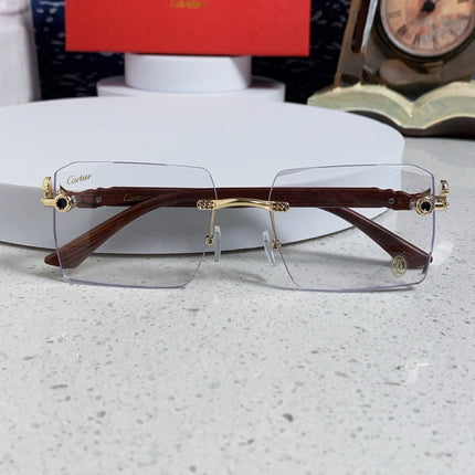 CARTIER 26S RIMLESS SQUARE FRAME IN METAL 439558