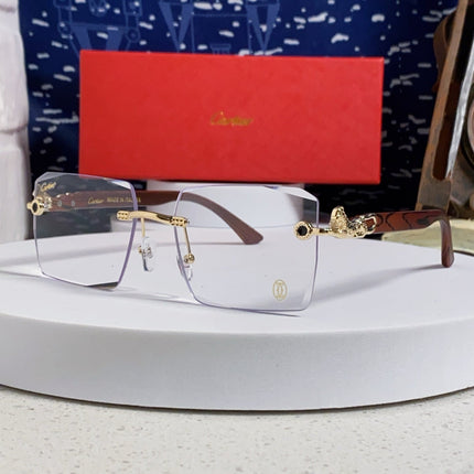 CARTIER 26S RIMLESS SQUARE FRAME IN METAL 439558