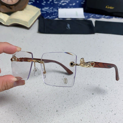 CARTIER 26S RIMLESS SQUARE FRAME IN METAL 439558