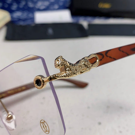 CARTIER 26S RIMLESS SQUARE FRAME IN METAL 439558