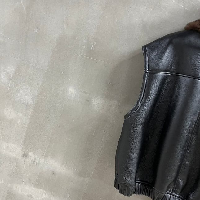 YSL 25S LEATHER VEST STYLE 144