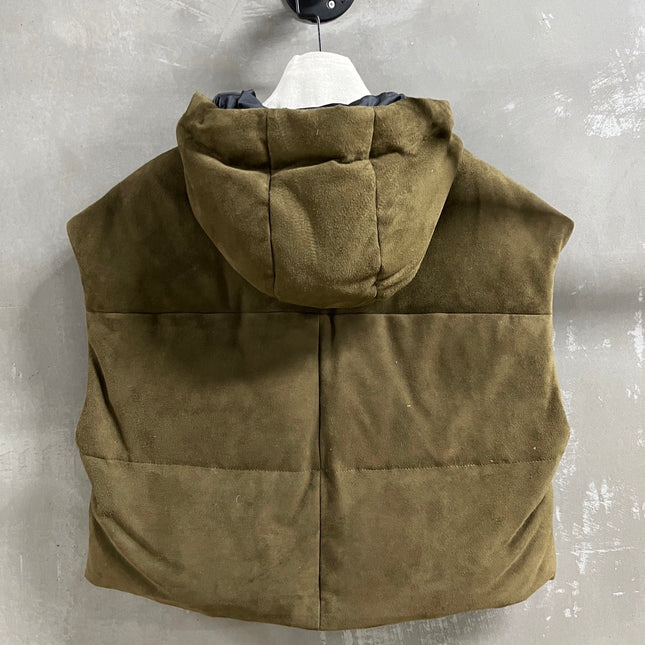 PRADA 25S SUEDE DOWN VEST 386