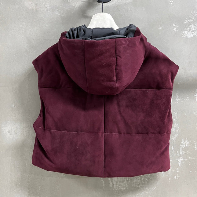 PRADA 25S SUEDE DOWN VEST 385