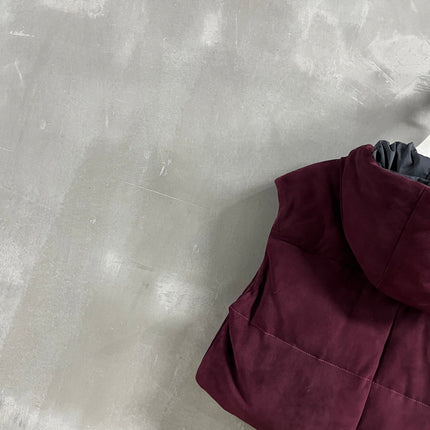 PRADA 25S SUEDE DOWN VEST 385