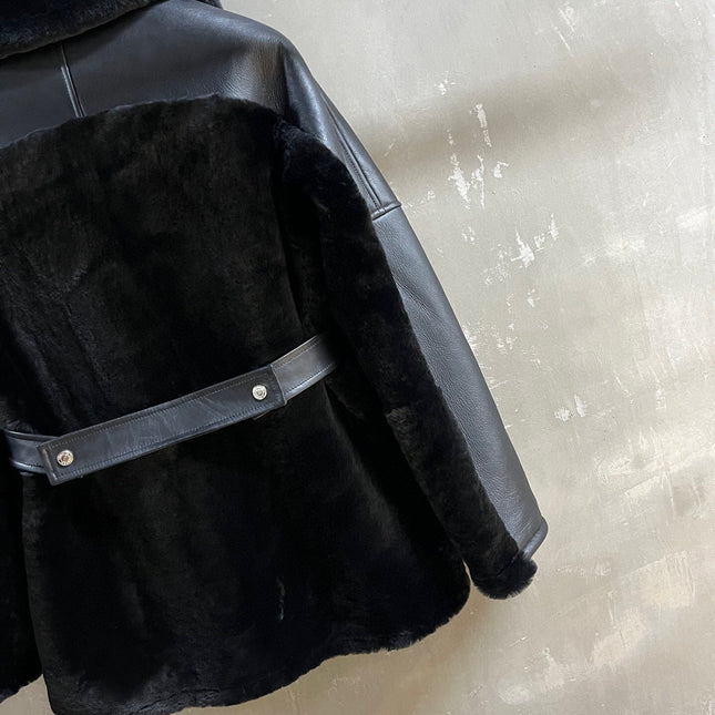 HERMES 25S SHEARLING JACKET 348