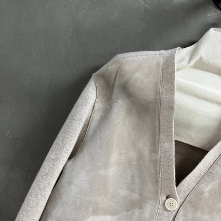 LORO PIANA 26S V-NECK KNIT CARDIGAN 883