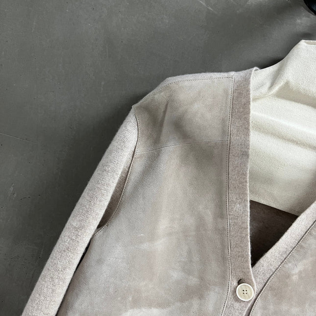 LORO PIANA 26S V-NECK KNIT CARDIGAN 883