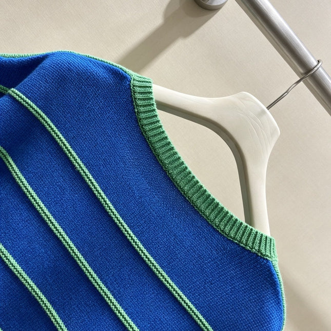 LOEWE 26S STRIPED SHORT-SLEEVE KNITTED SWEATER 551