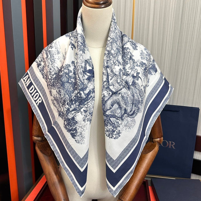 DIOR 26S SCARF 90CM IN SILK 313453