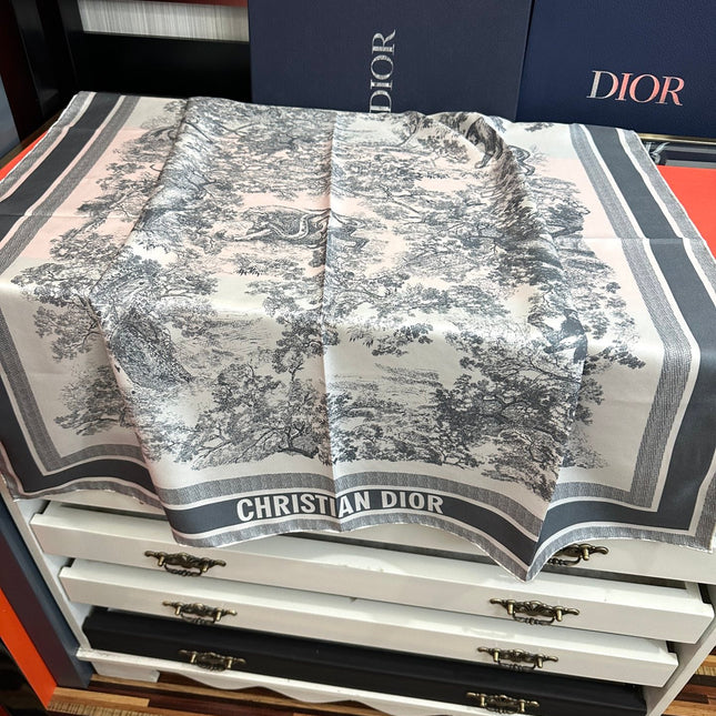 DIOR 26S SCARF 90CM IN SILK 313454