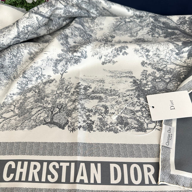 DIOR 26S SCARF 90CM IN SILK 313454