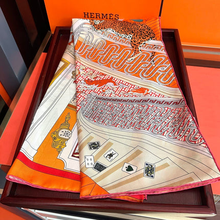 HERMES 26S SCARF 90 IN SILK 303324