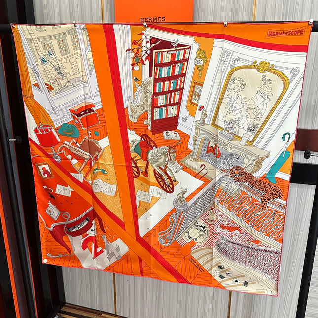 HERMES 26S SCARF 90 IN SILK 303324