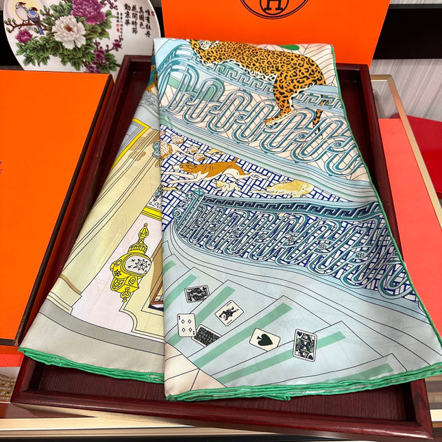 HERMES 26S SCARF 90 IN SILK 303325