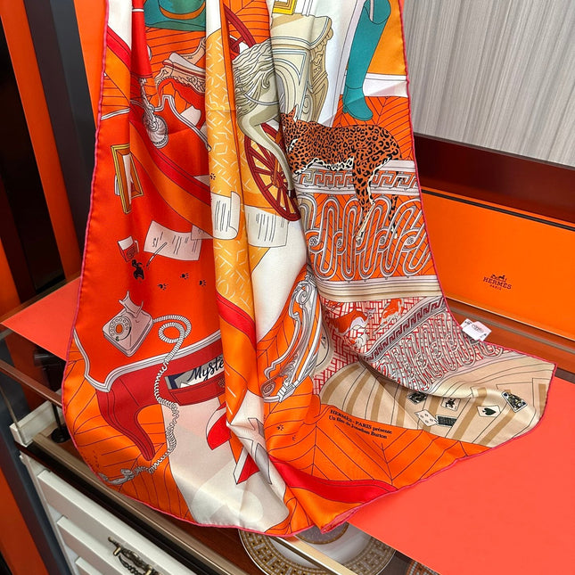 HERMES 26S SCARF 90 IN SILK 303324