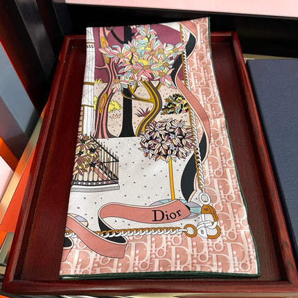 DIOR 26S SCARF 90CM IN SILK 313460
