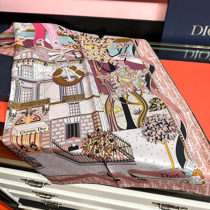 DIOR 26S SCARF 90CM IN SILK 313460