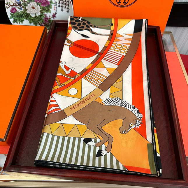HERMES 26S SCARF 90 IN SILK 303331