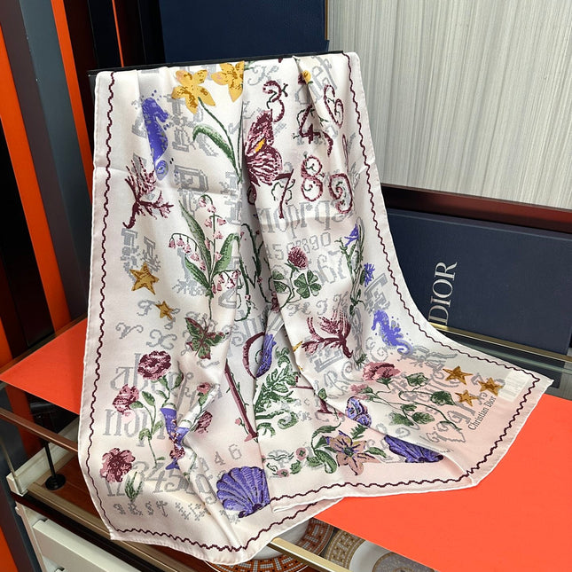 DIOR 26S SCARF 90CM IN SILK 312029