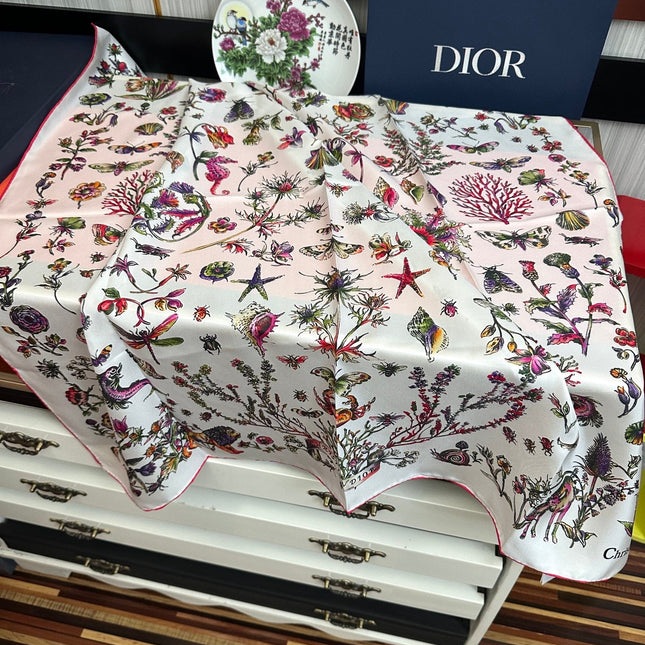 DIOR 26S SCARF 90CM IN SILK 312028