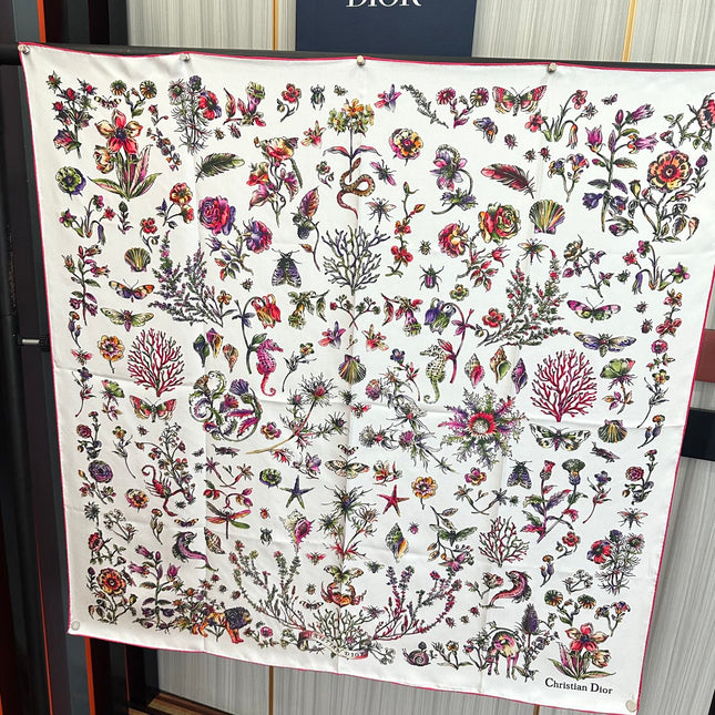 DIOR 26S SCARF 90CM IN SILK 312028