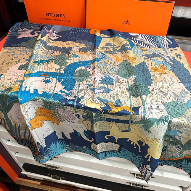 HERMES 26S SCARF 90 IN SILK 304198