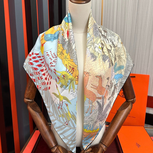 HERMES 26S SCARF 90 IN SILK 304199
