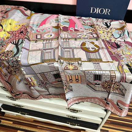 DIOR 26S SCARF 90CM IN SILK 313460