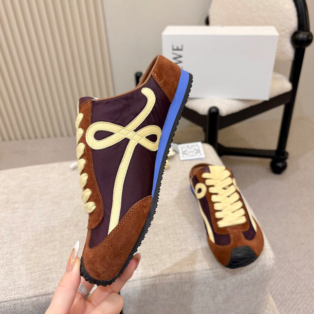 LOEWE 26S MULE SNEAKERS IN MULTICOLOR SUEDE AND NYLON STYLE 01