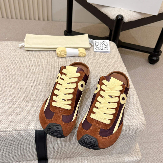 LOEWE 26S MULE SNEAKERS IN MULTICOLOR SUEDE AND NYLON STYLE 01