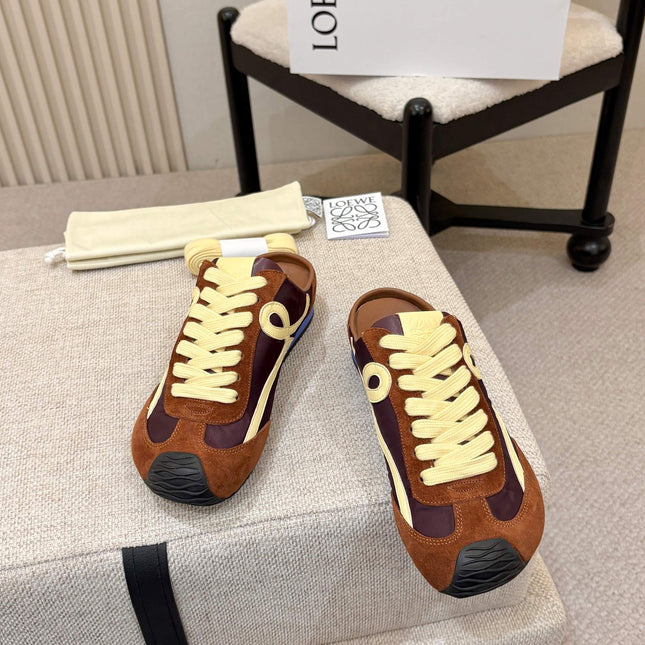 LOEWE 26S MULE SNEAKERS IN MULTICOLOR SUEDE AND NYLON STYLE 01