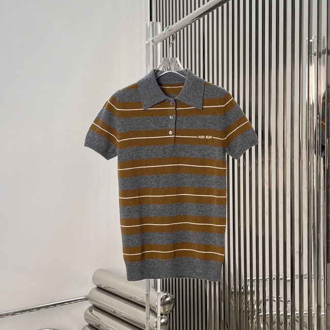 MIUMIU KNIT POLO SHIRT STYLE 778