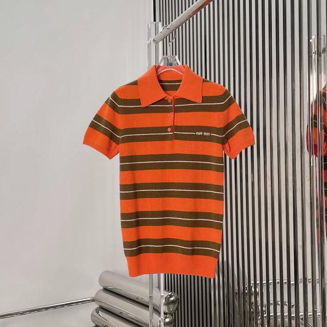 MIUMIU KNIT POLO SHIRT STYLE 779