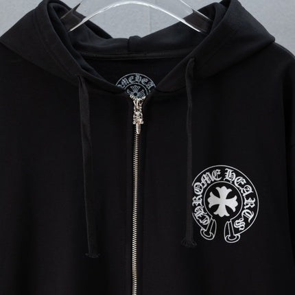 CHROME HEARTS 26S ZIP-UP HOODED SWEATSHIRT 030