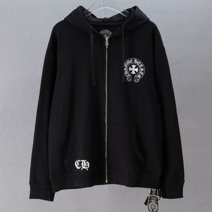 CHROME HEARTS 26S ZIP-UP HOODED SWEATSHIRT 030
