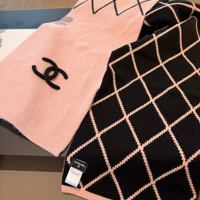 CHANEL 25S SCARF 180 CM IN WOOL CASHMERE 943030