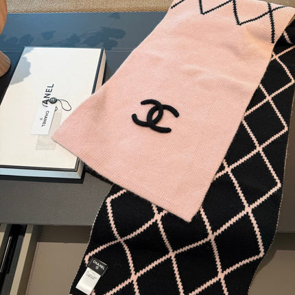 CHANEL 25S SCARF 180 CM IN WOOL CASHMERE 943030