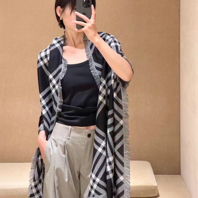 BURBERRY 26S SCARF 200CM IN SILK WOOL 171752