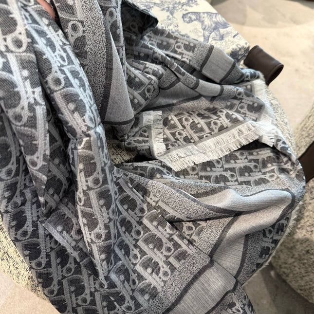 DIOR 26S SCARF 140CM IN SILK & CASHMERE 299997