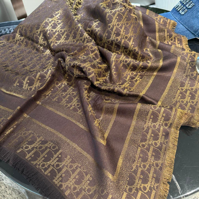 DIOR 26S SCARF 140CM IN SILK & CASHMERE 262320