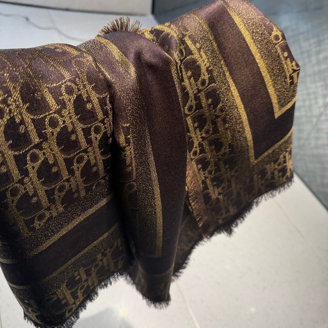 DIOR 26S SCARF 140CM IN SILK & CASHMERE 262320