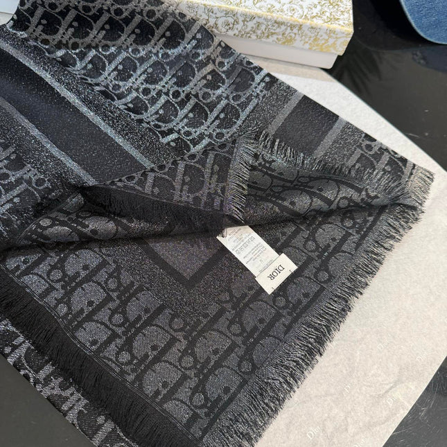 DIOR 26S SCARF 140CM IN SILK & CASHMERE 262319