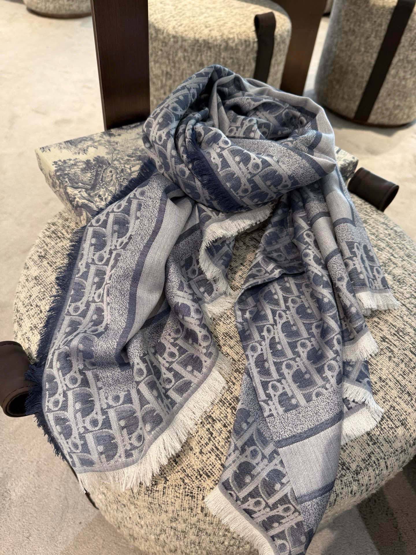 DIOR 26S SCARF 140CM IN SILK 299993